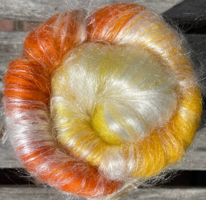Tumeric and Yellow Onion Skins Fibre Batt