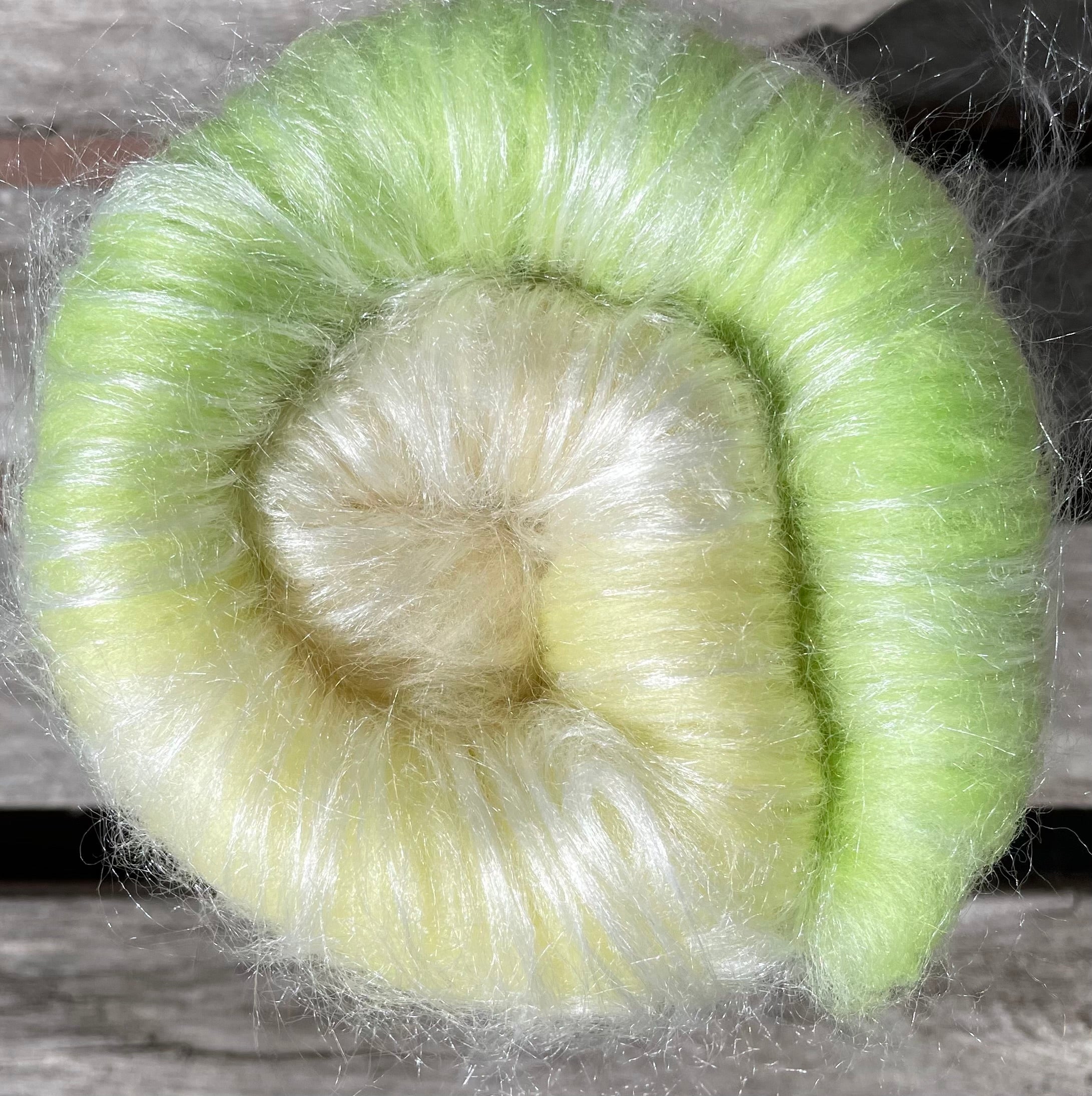 Light Tumeric and Purple Cabbage Fibre Batt