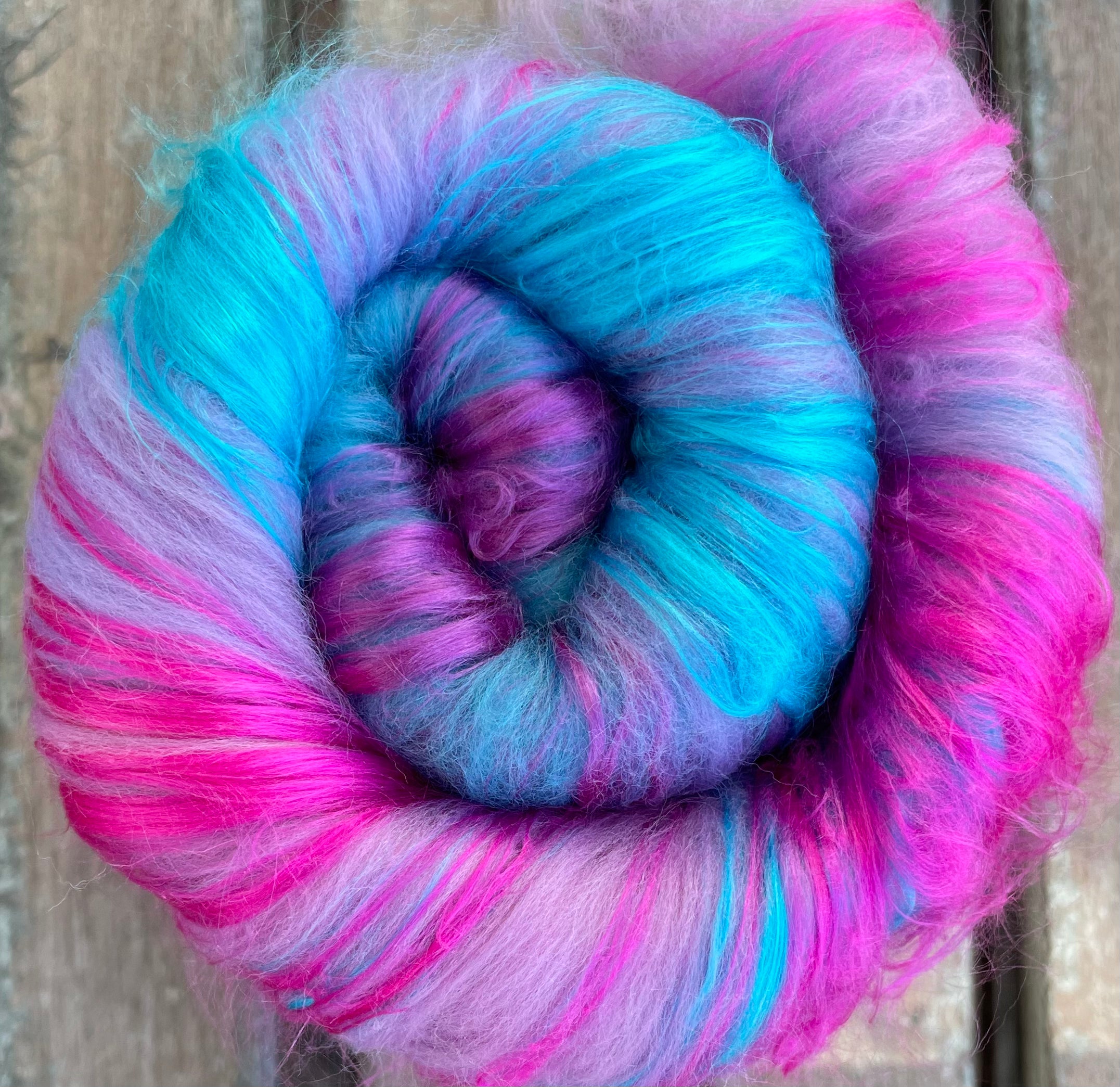 Purple Confetti Fibre Batt