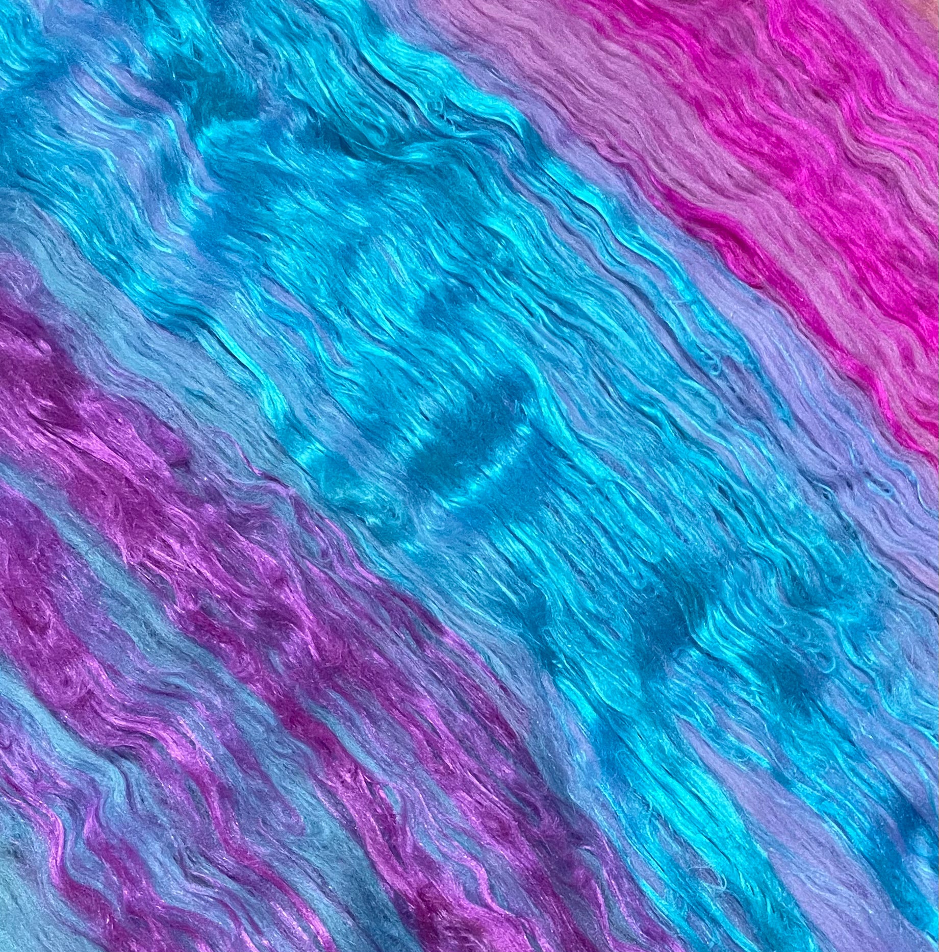 Purple Confetti Fibre Batt