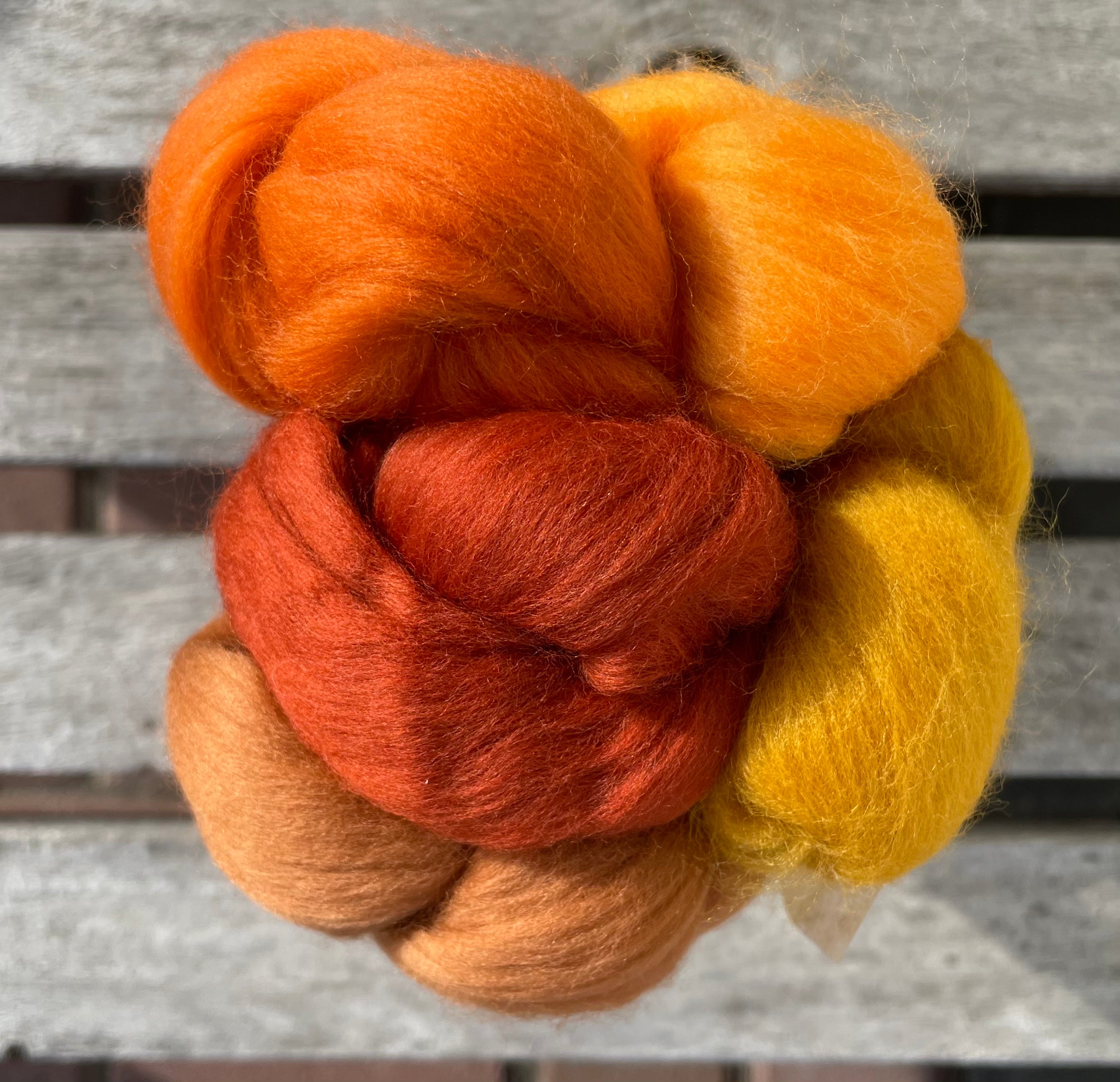 Autumn Leaves Colour Fibre Bundle, 100g