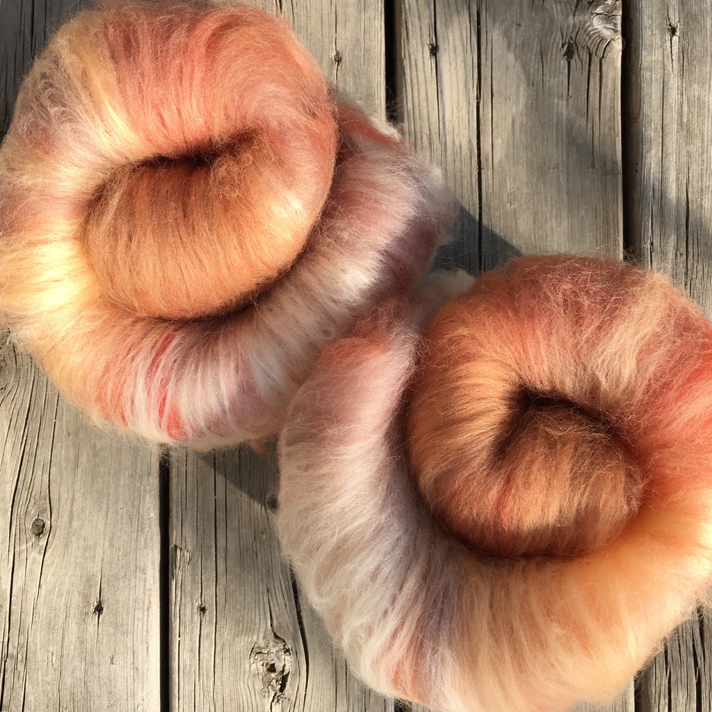 Evening Desert, Watercolour Fibre Batt