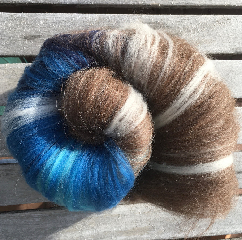 Neutrals Blue Jewel Fibre Batt