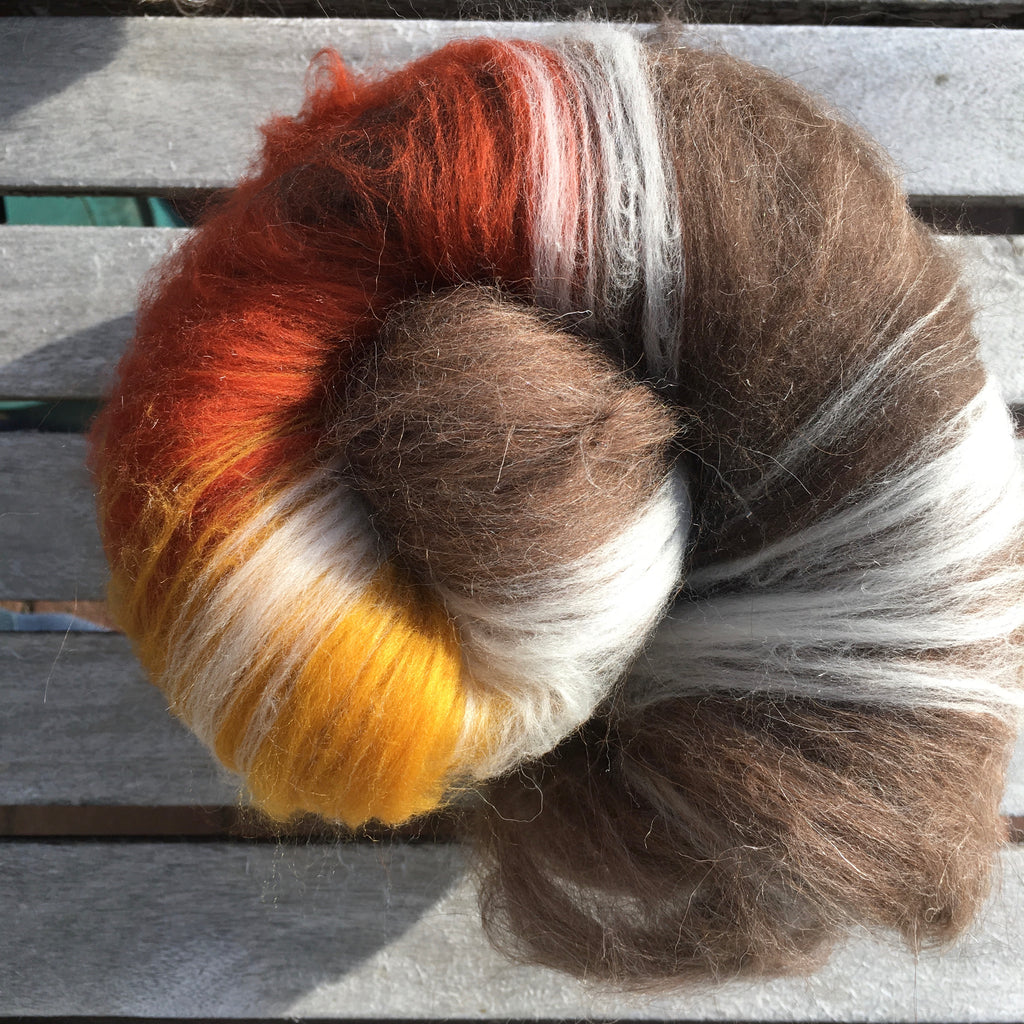 Neutrals Red Jewel Fibre Batt