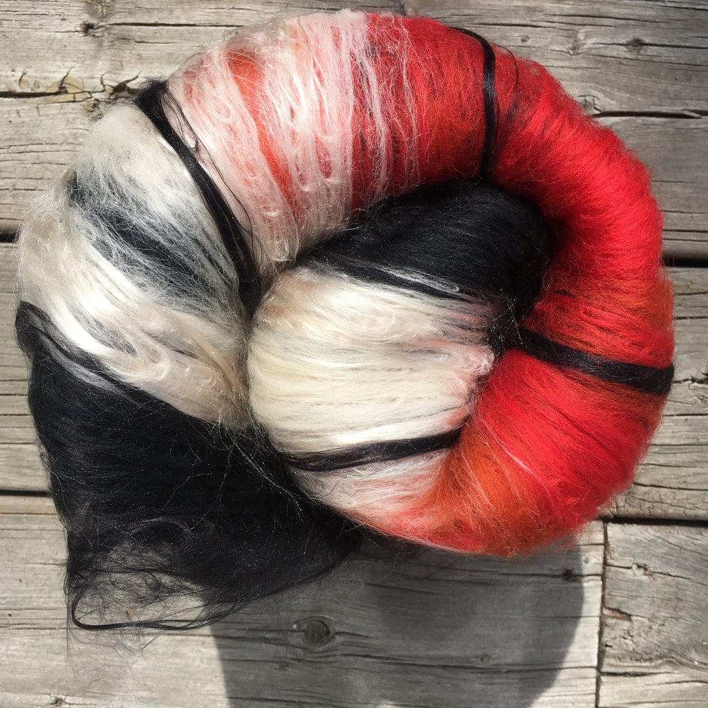 Sunburnt Zebra Fibre Batt