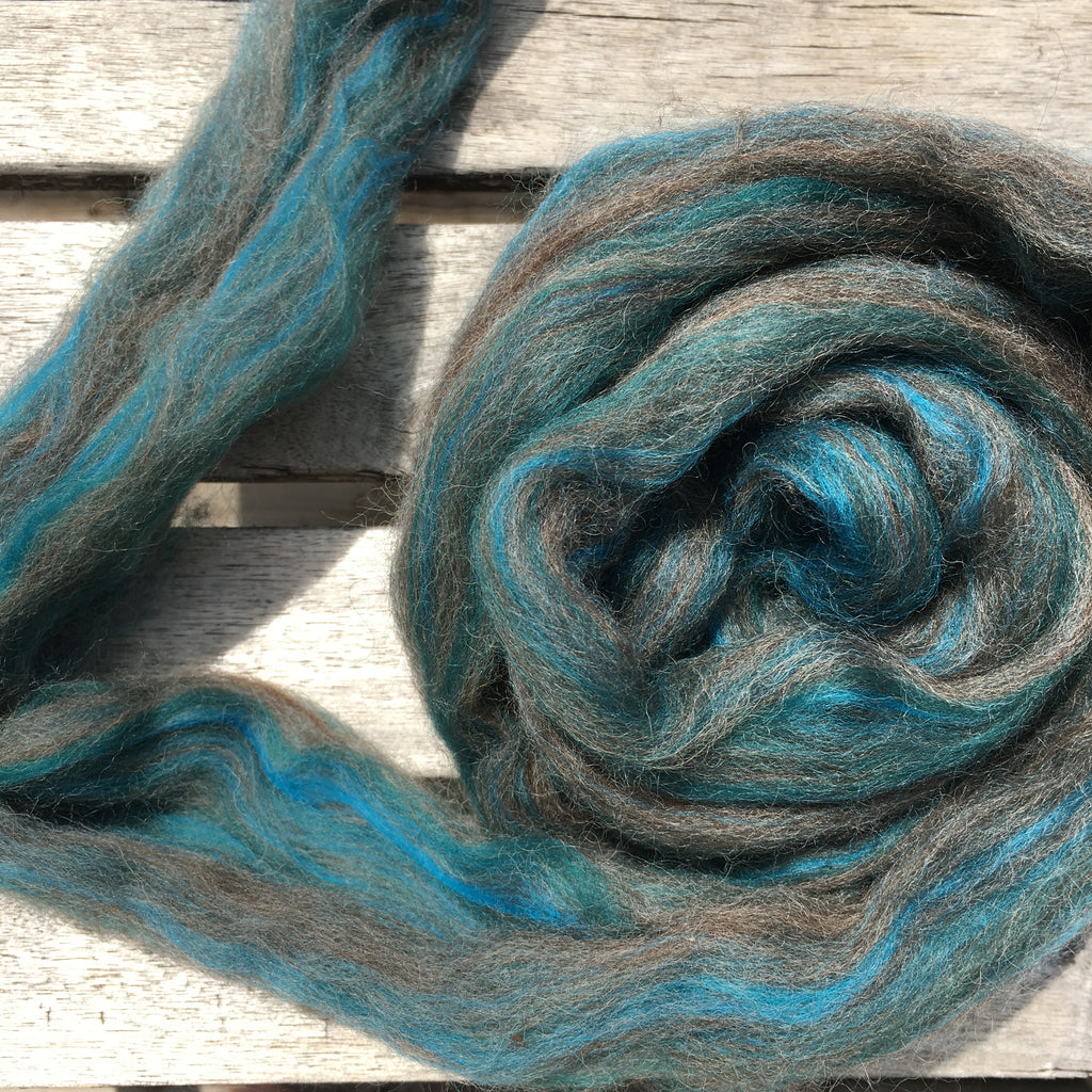 Blue Tweed Fibre Blend